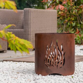 RedFire Tuinhaard Kiruna handgemaakt roestkleurig 7