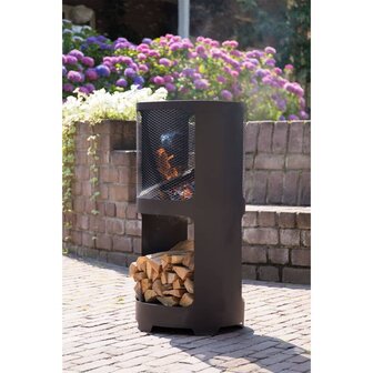 RedFire Vuurplaats Buffalo 44x90cm staal matzwart 5