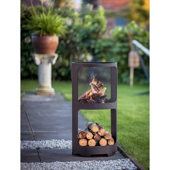 RedFire Vuurplaats Buffalo 44x90cm staal matzwart 9