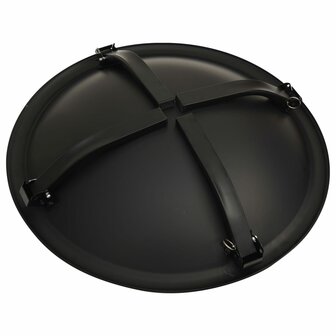 Vuurschaal en barbecue 2-in-1 met pook 56x56x49 cm staal 8