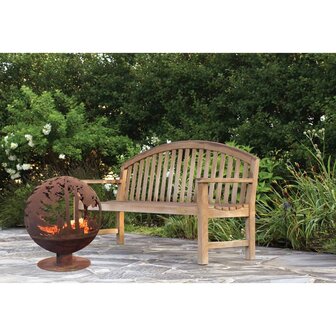 Esschert Design Vuurschaal laser gesneden 57,5 x 57,5 x 66 cm roest FF261 4