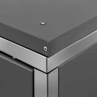 Containerberging dubbel 138x77,5x112,5 cm roestvrij staal 10