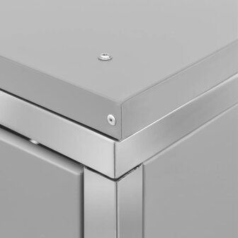 Containerberging vierdubbel 276,5x77,5x112,5 cm roestvrij staal 10