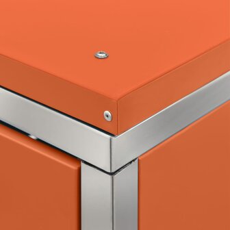 Containerberging enkel 69x77,5x112,5 cm roestvrij staal 10