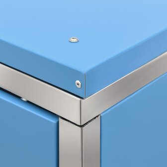 Containerberging driedubbel 207x77,5x112,5 cm roestvrij staal 11