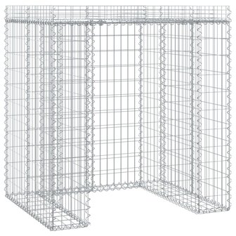 Schanskorf voor vuilnisbak 110x91x120 cm gegalvaniseerd ijzer 2