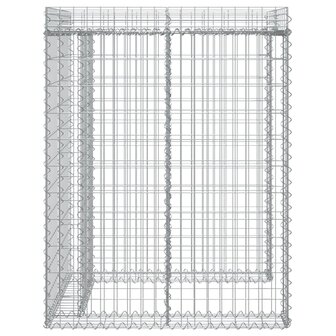 Schanskorf voor vuilnisbak 110x91x120 cm gegalvaniseerd ijzer 4