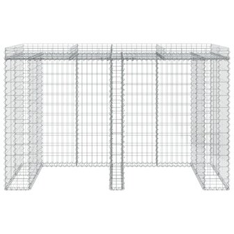 Schanskorf voor vuilnisbak 192x91x120 cm gegalvaniseerd ijzer 3