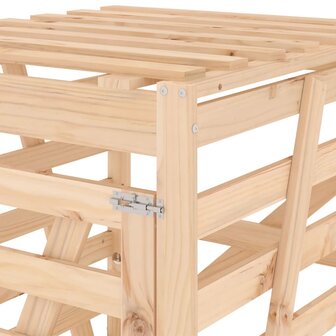 Containerberging 84x90x128,5 cm massief grenenhout 10