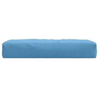 Palletkussen 60x60x10 cm stof gem&ecirc;leerd blauw 4