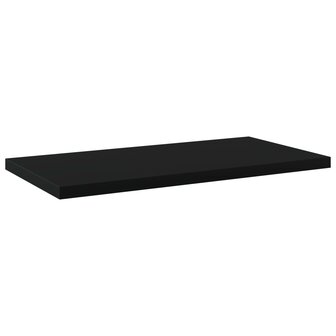 Wandschappen 4 st 40x20x1,5 cm bewerkt hout zwart 2