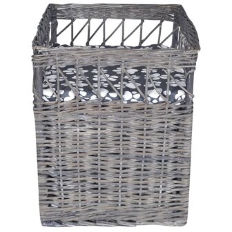 Kattenbed/huis/krabpaal met kussen vierkant wilgen 3