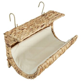 Kattenbed met kussen 37x20x20 cm waterhyacint 1