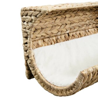 Kattenbed met kussen 37x20x20 cm waterhyacint 5