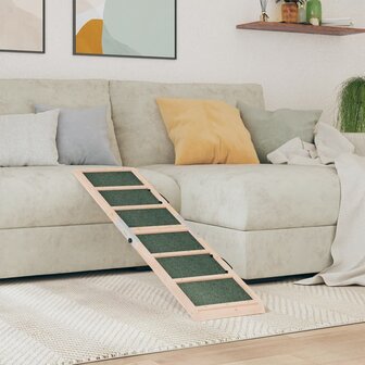 Hondenloopplank 120x30 cm massief vurenhout groen 1