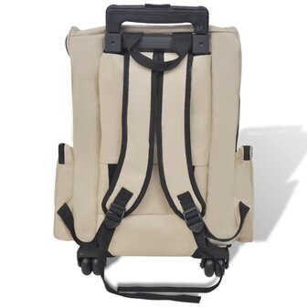 Huisdierentrolley inklapbaar beige 4
