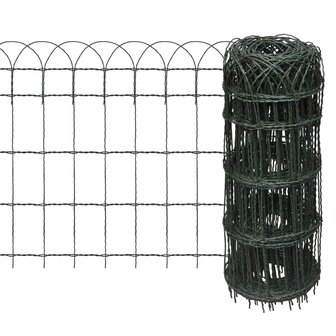 Borderafscheiding 25x0,65 m gepoedercoat ijzer 1