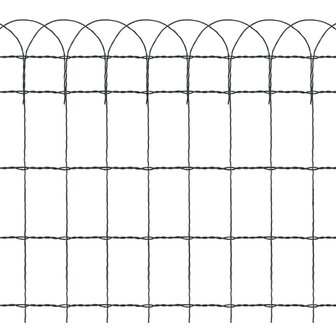 Borderafscheiding 25x0,65 m gepoedercoat ijzer 3
