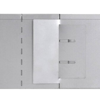Grasboorden 100x20 cm gegalvaniseerd staal 5 st 5