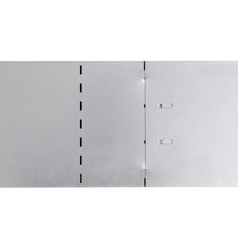 Grasboorden 100x20 cm gegalvaniseerd staal 5 st 8