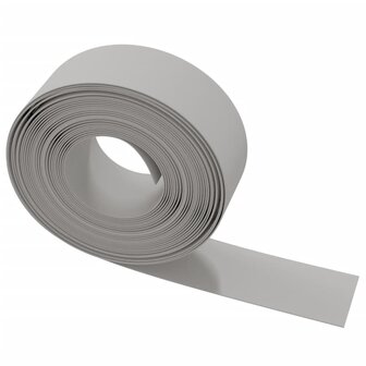 Tuinranden 2 st 10 m 20 cm polyetheen grijs 4