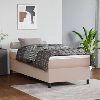 Boxspringframe kunstleer cappuccino 100x200 cm 1
