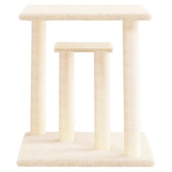 Krabpaal met platforms 50 cm cr&egrave;mekleurig 3