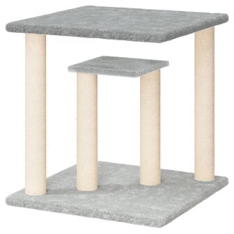 Krabpaal met platforms 50 cm lichtgrijs 4
