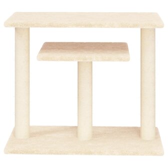 Krabpaal met platforms 62,5 cm cr&egrave;mekleurig 3