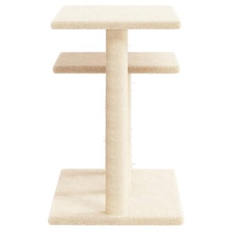 Krabpaal met platforms 62,5 cm cr&egrave;mekleurig 4