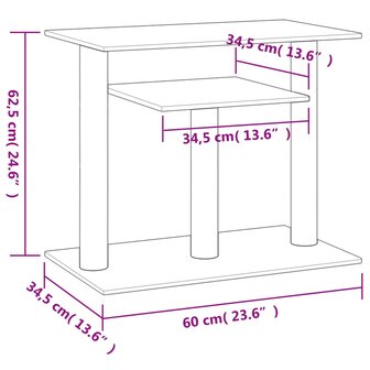 Krabpaal met platforms 62,5 cm cr&egrave;mekleurig 6