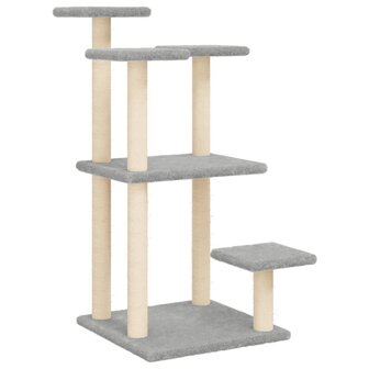 Krabpalen met platforms 98,5 cm lichtgrijs 2