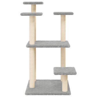 Krabpalen met platforms 98,5 cm lichtgrijs 4