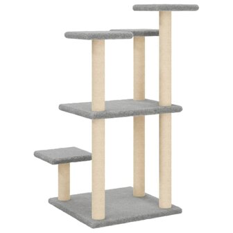 Krabpalen met platforms 98,5 cm lichtgrijs 6