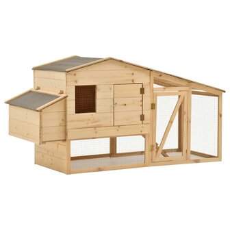 Kippenhok 178x67x92 cm massief grenenhout 1