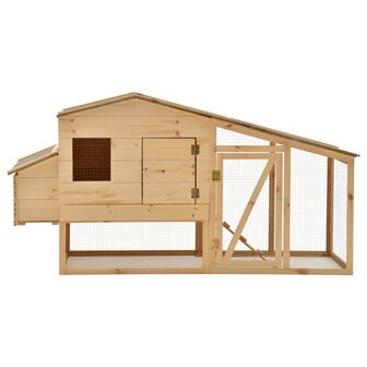 Kippenhok 178x67x92 cm massief grenenhout 3