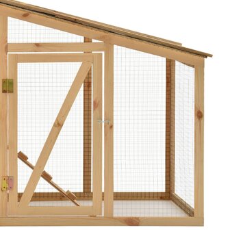 Kippenhok 178x67x92 cm massief grenenhout 6