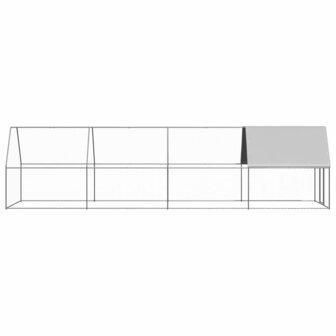 Kippenhok 2x8x2 m gegalvaniseerd staal 3