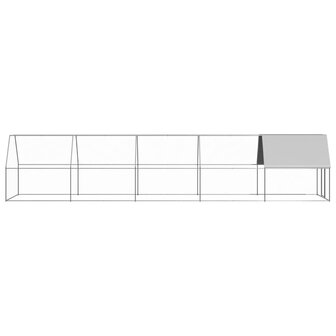 Kippenhok 2x10x2 m gegalvaniseerd staal 3