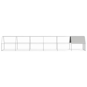 Kippenhok 2x12x2 m gegalvaniseerd staal 3