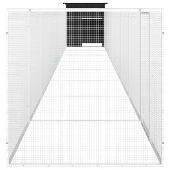 Kippenhok 900x91x100 cm gegalvaniseerd staal antracietkleurig 4