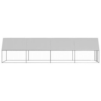 Buitenhok voor kippen 2x8x2 m gegalvaniseerd staal 3