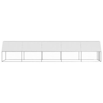 Buitenhok voor kippen 2x10x2 m gegalvaniseerd staal 3