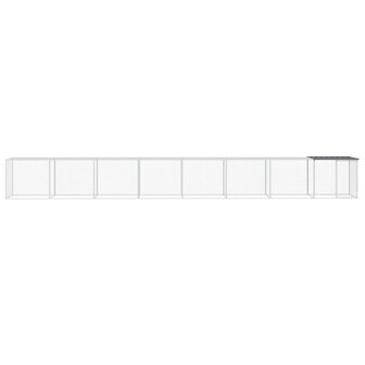 Kippenhok met dak 803x98x90 cm gegalvaniseerd staal antraciet 3