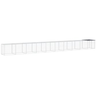 Kippenhok met dak 1003x98x90 cm gegalvaniseerd staal antraciet 2