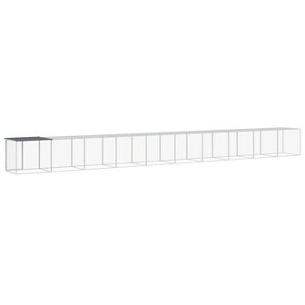 Kippenhok met dak 1003x98x90 cm gegalvaniseerd staal antraciet 5