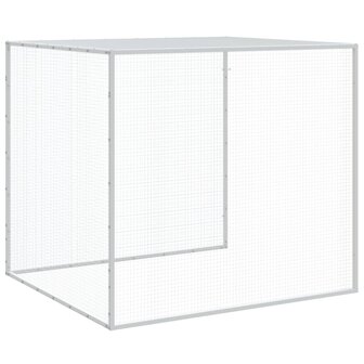 Kippenhok met dak 1003x98x90 cm gegalvaniseerd staal antraciet 8