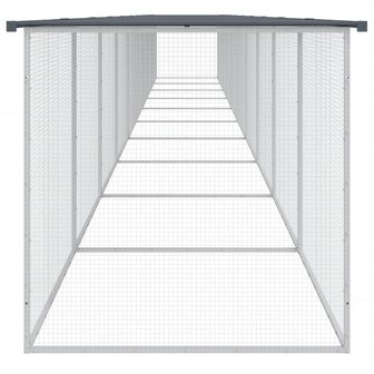Kippenhok met dak 1003x98x90 cm gegalvaniseerd staal antraciet 4