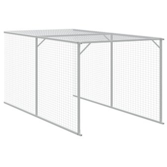 Kippenhok met ren 117x1017x123 cm staal antracietkleurig 7