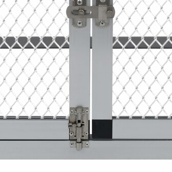 Kippenhok met ren en nestkast aluminium 5